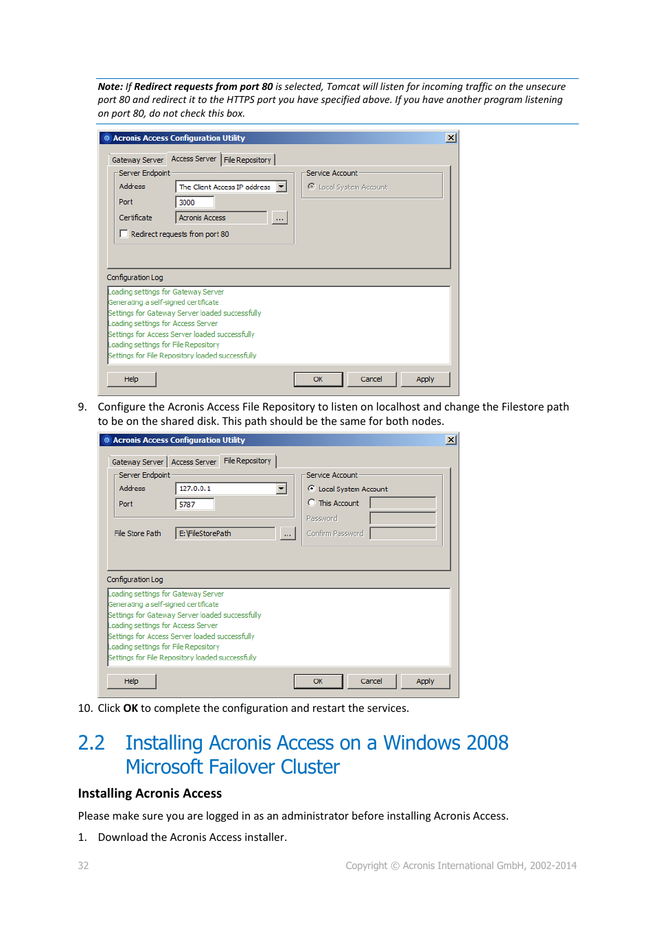 Acronis Access Advanced - Installation Guide User Manual | Page 32 / 180