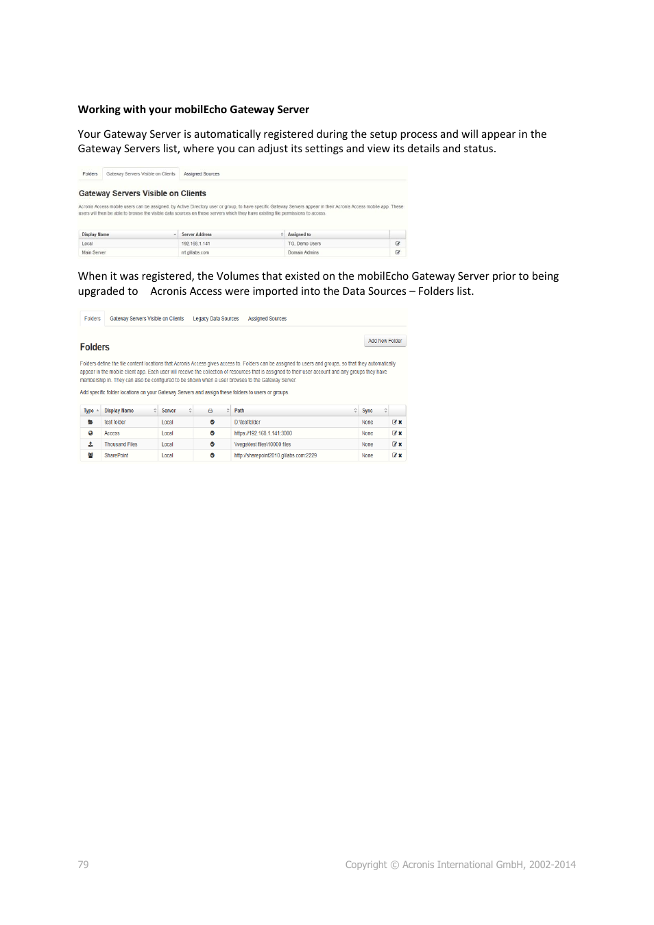 Acronis Access Advanced - Installation Guide User Manual | Page 79 / 180