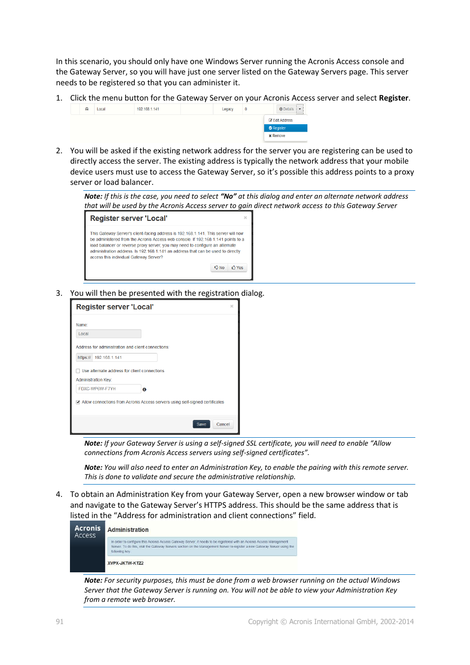 Acronis Access Advanced - Installation Guide User Manual | Page 91 / 180