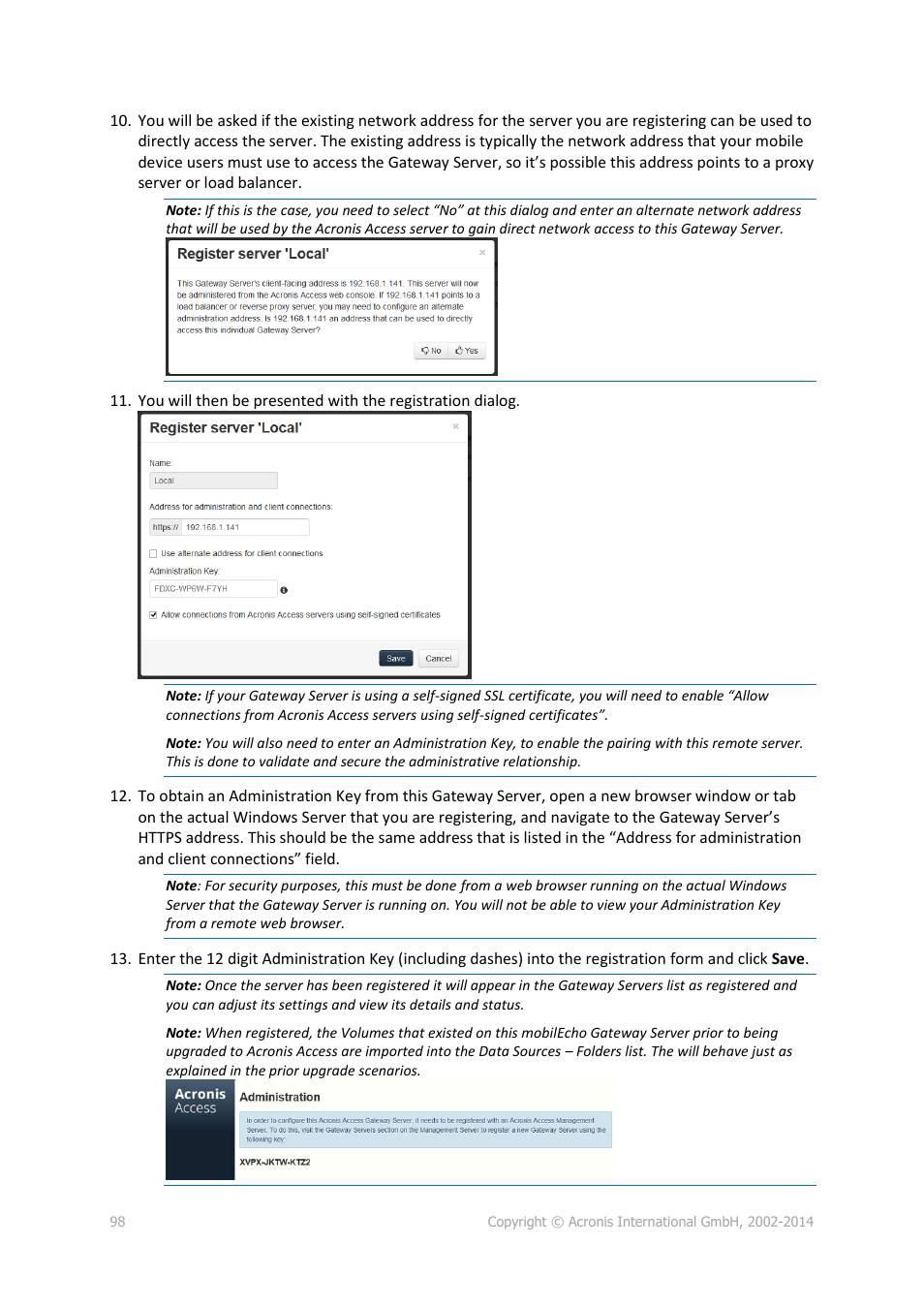 Acronis Access Advanced - Installation Guide User Manual | Page 98 / 180