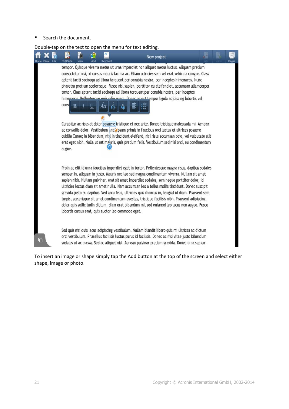 Acronis Access - User Guide User Manual | Page 21 / 91