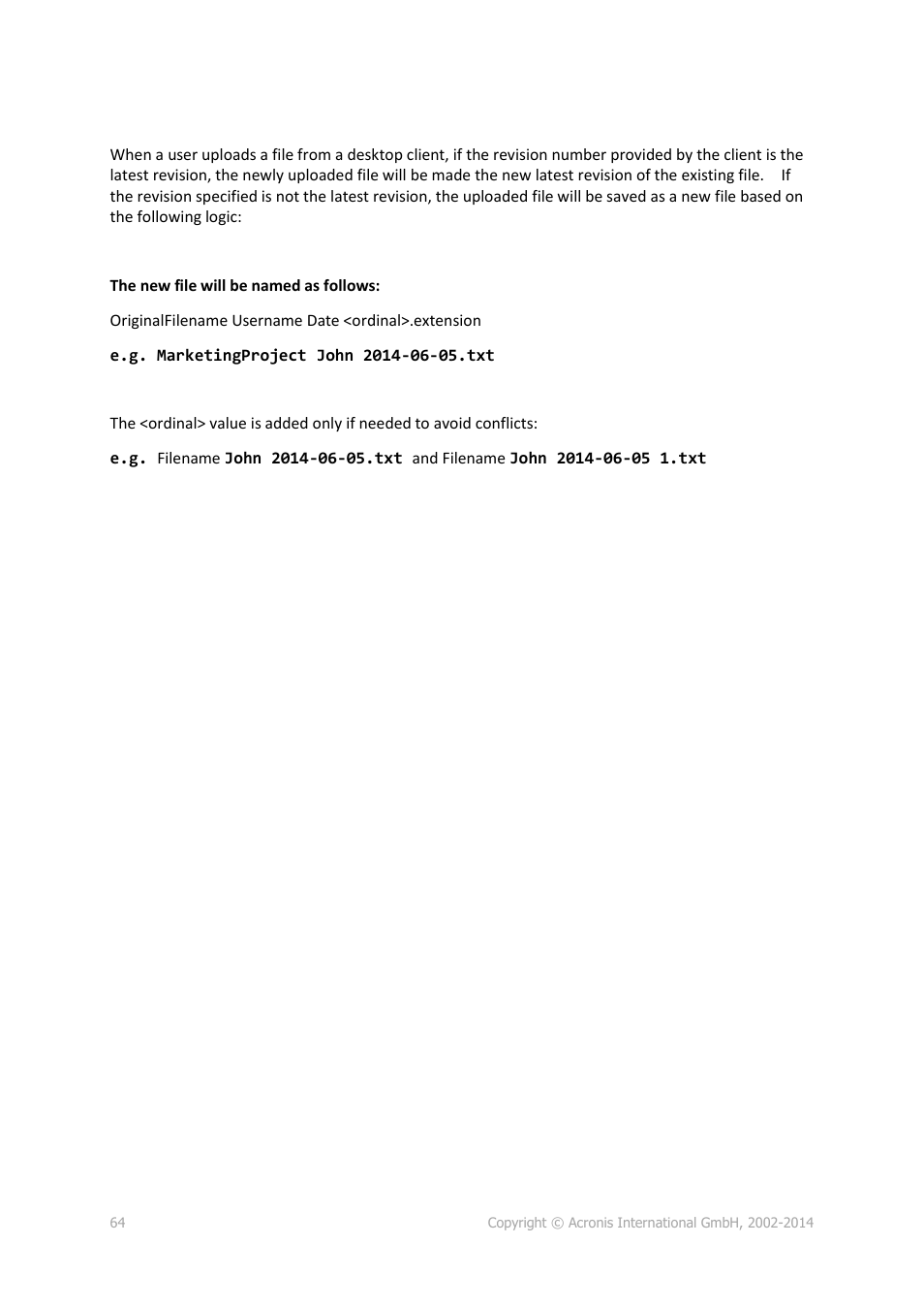 Acronis Access - User Guide User Manual | Page 64 / 91