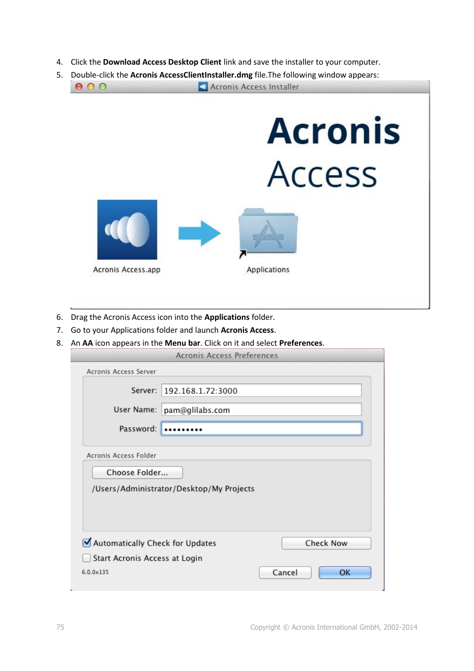 Acronis Access - User Guide User Manual | Page 75 / 91