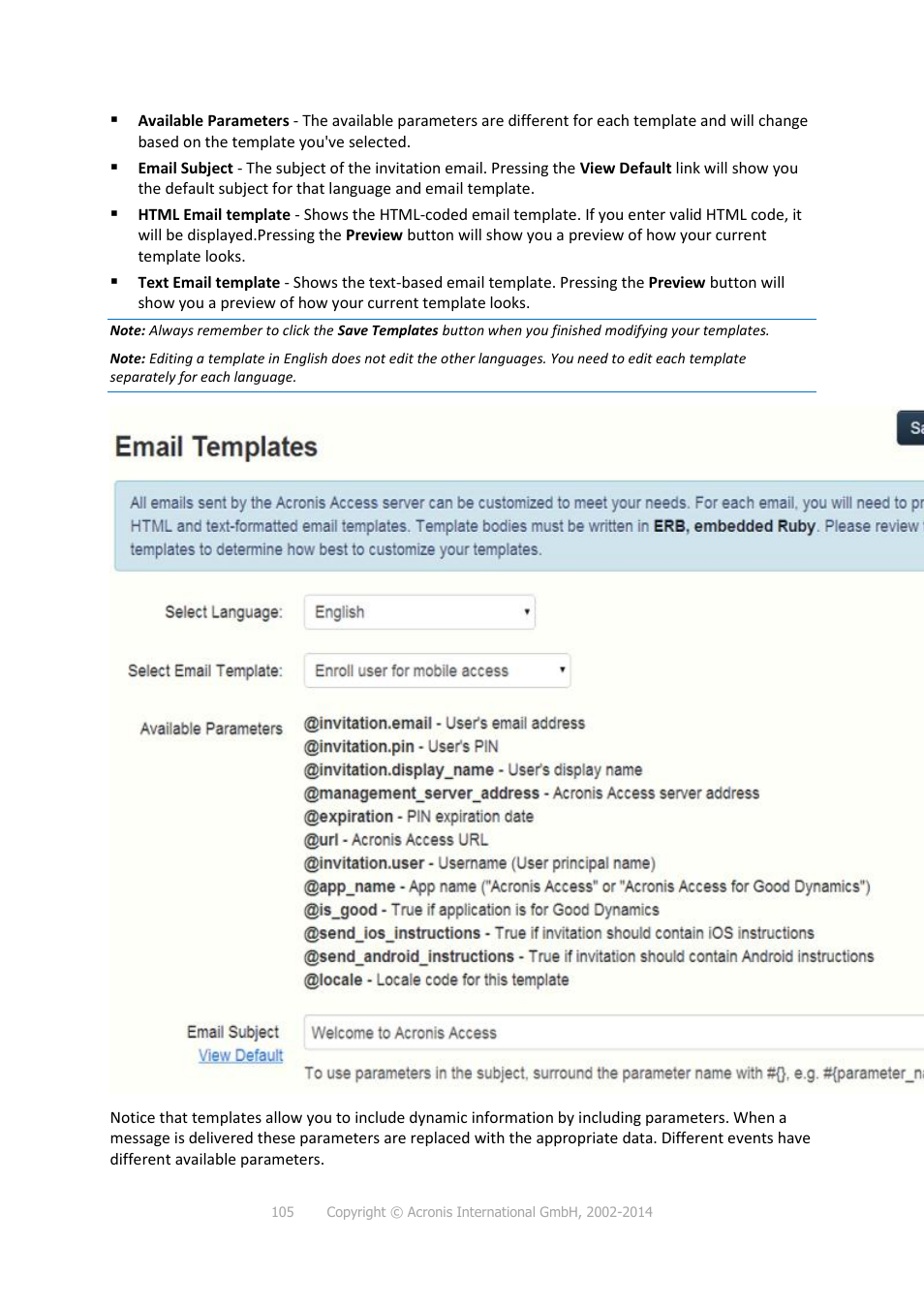 Acronis Access - Installation Guide User Manual | Page 105 / 177