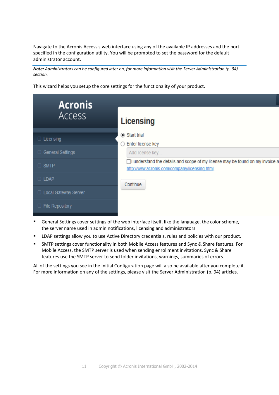 Acronis Access - Installation Guide User Manual | Page 11 / 177