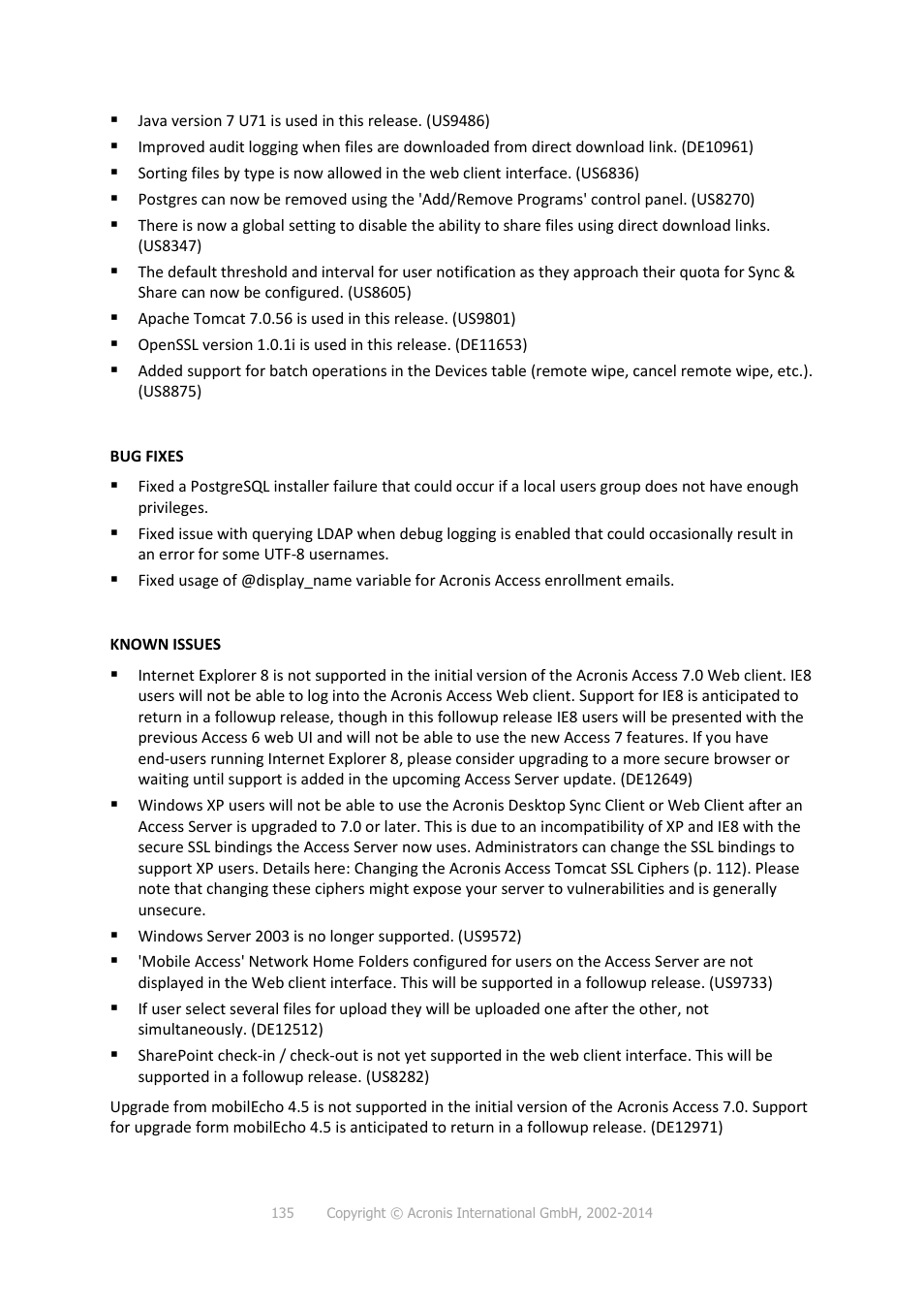 Acronis Access - Installation Guide User Manual | Page 135 / 177