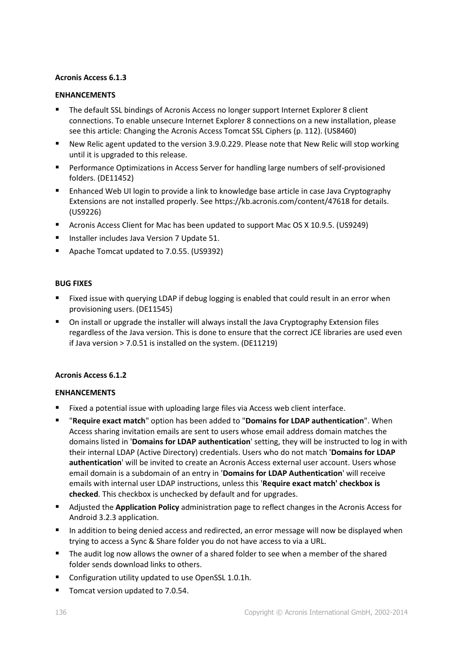 Acronis Access - Installation Guide User Manual | Page 136 / 177