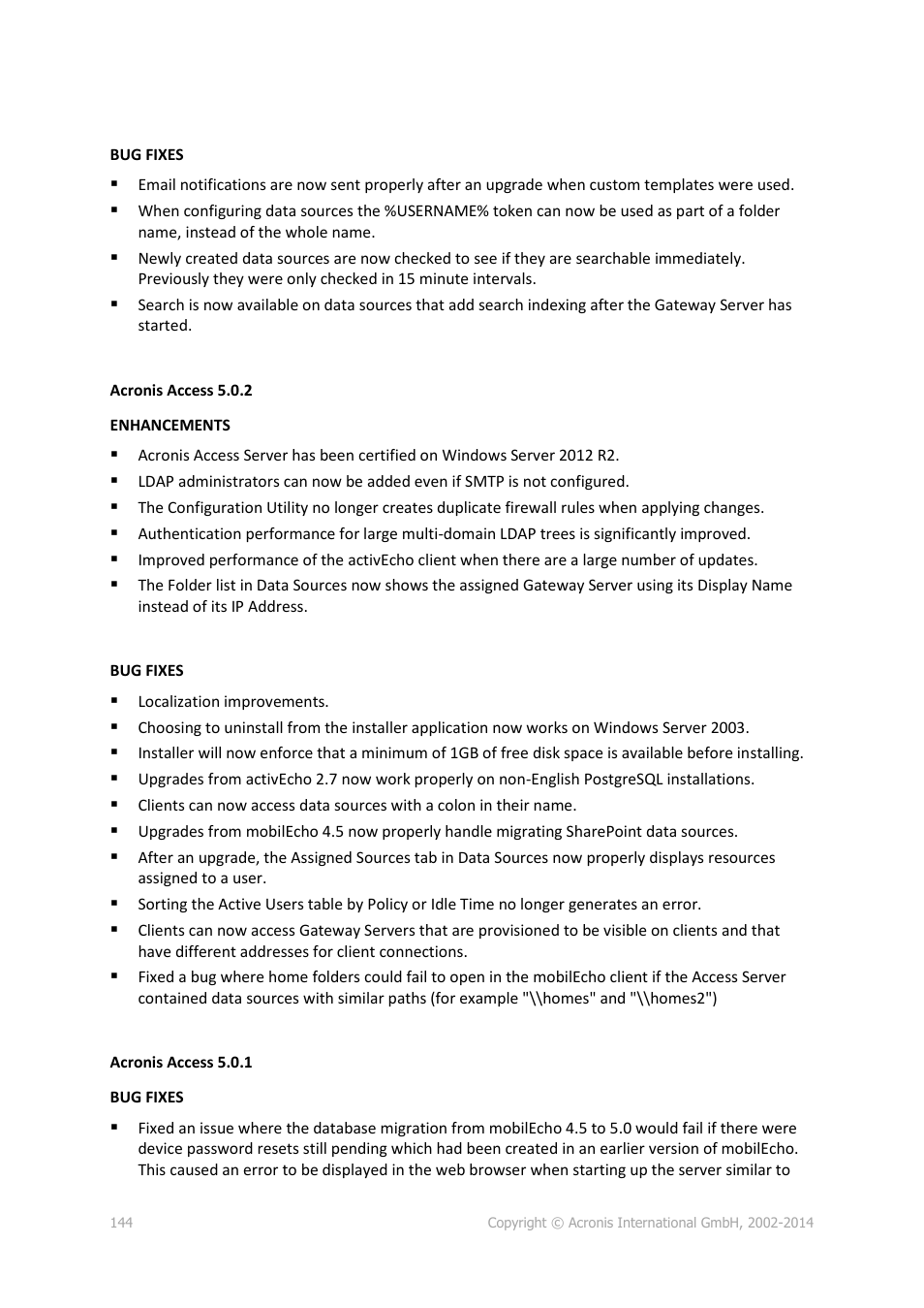 Acronis Access - Installation Guide User Manual | Page 144 / 177