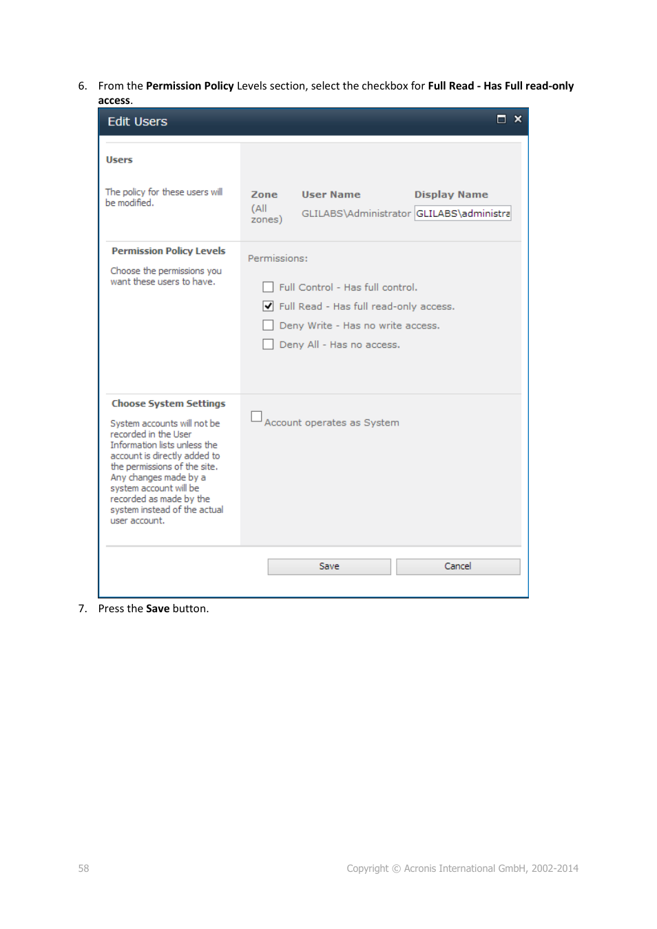 Acronis Access - Installation Guide User Manual | Page 58 / 177