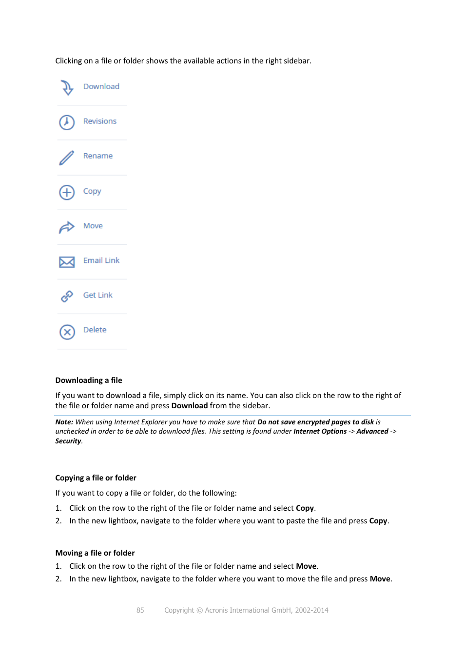 Acronis Access - Installation Guide User Manual | Page 85 / 177