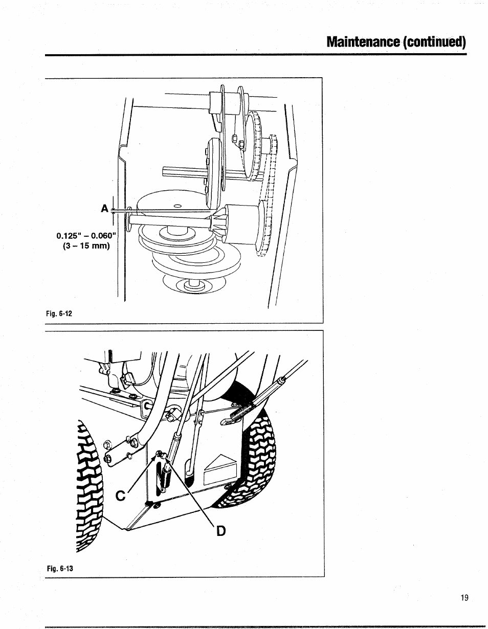 A/iaintenance (continued) | Bolens 1026 User Manual | Page 21 / 26