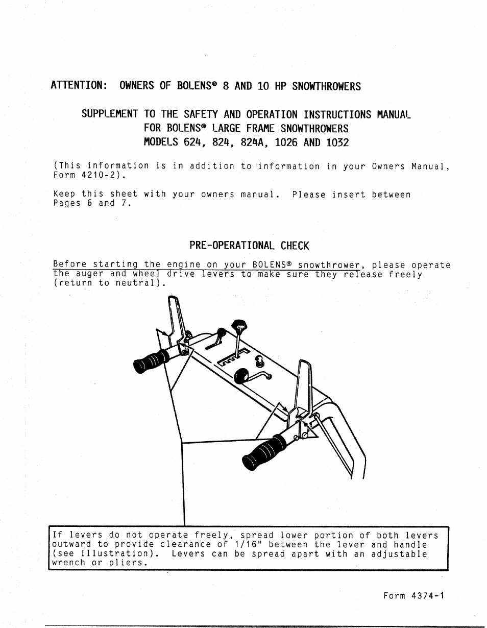 Bolens 1026 User Manual | Page 7 / 26