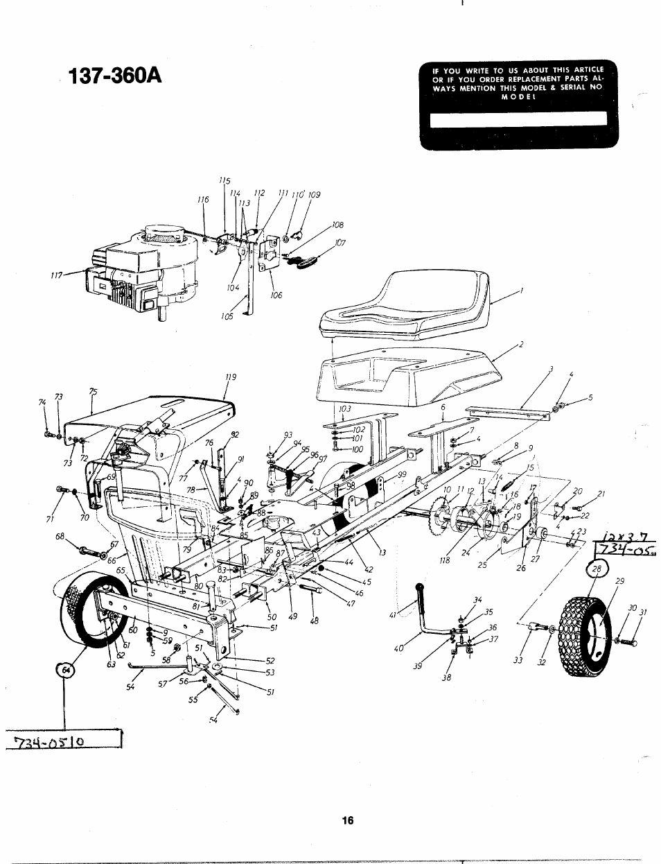 360a | Bolens 137-360-300 User Manual | Page 16 / 24