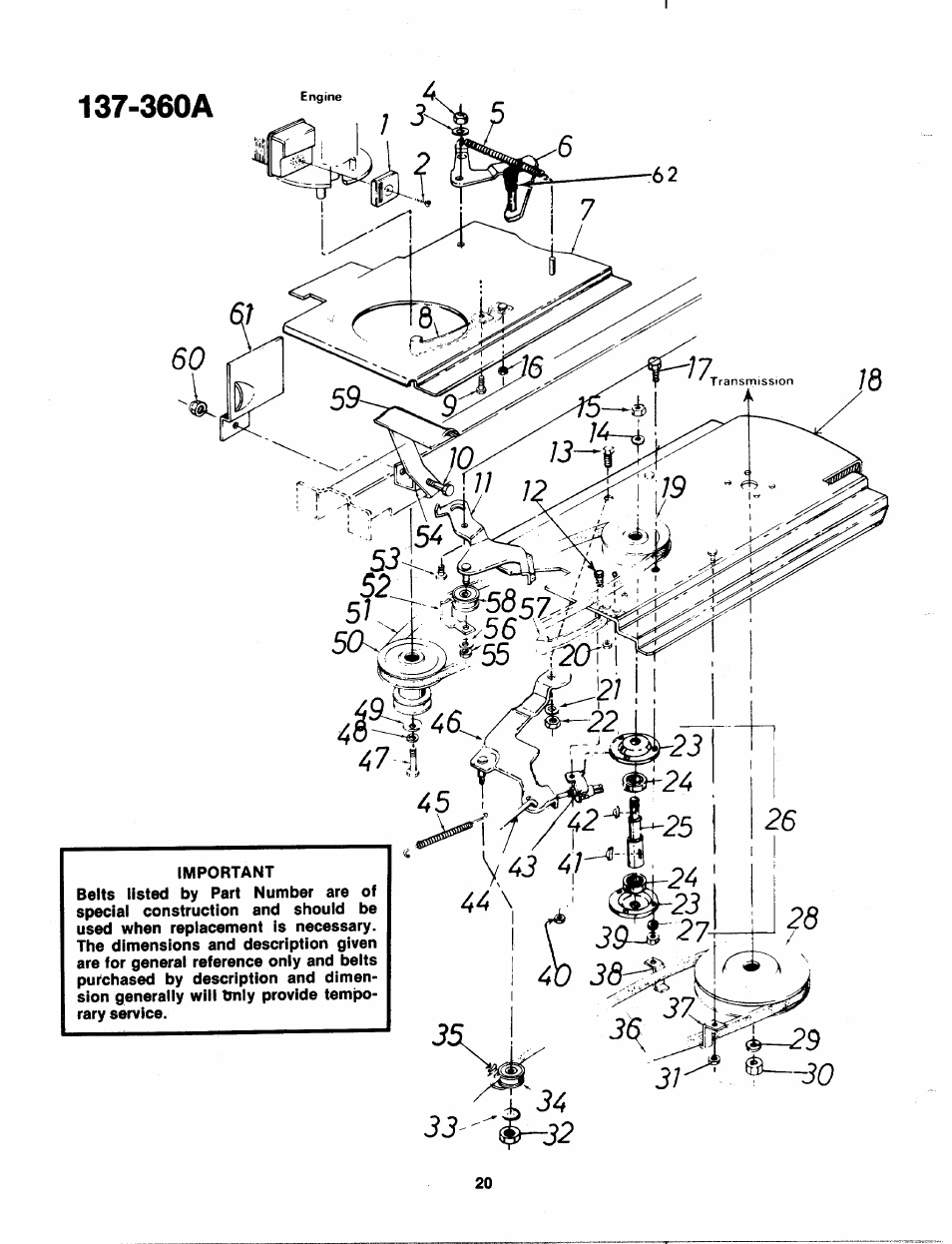 360a | Bolens 137-360-300 User Manual | Page 20 / 24