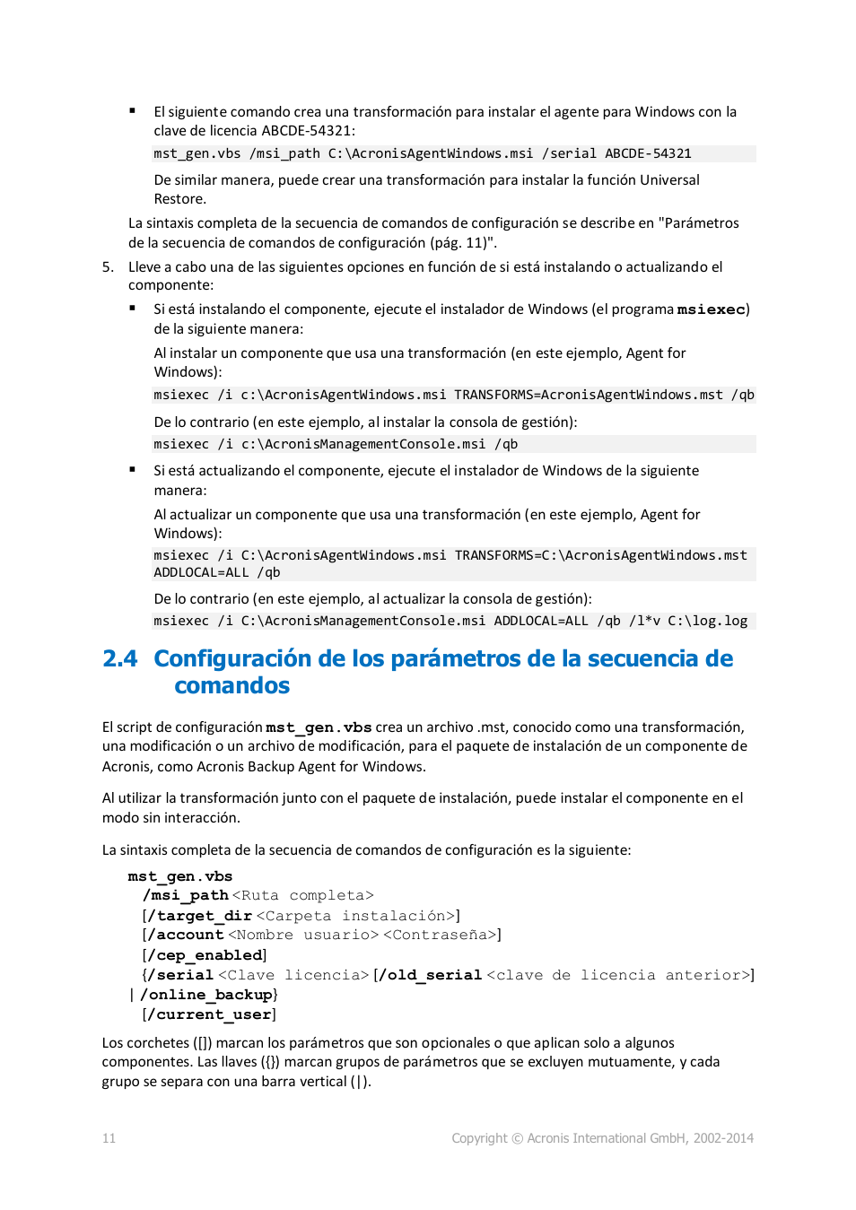 Acronis Backup for PC - Installation Guide User Manual | Page 11 / 19