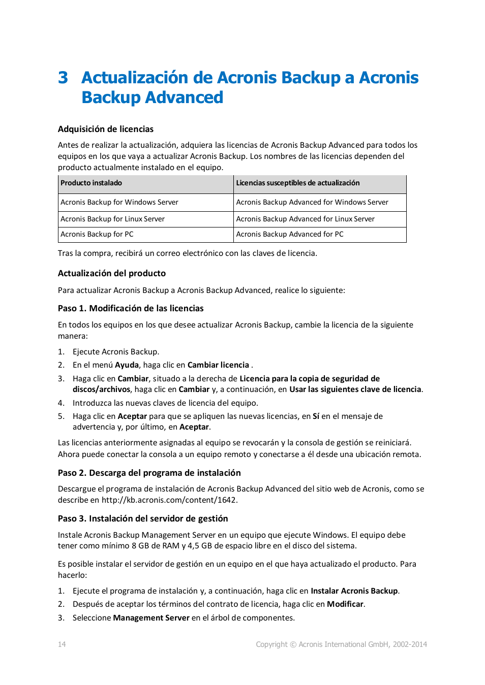 Acronis Backup for PC - Installation Guide User Manual | Page 14 / 19