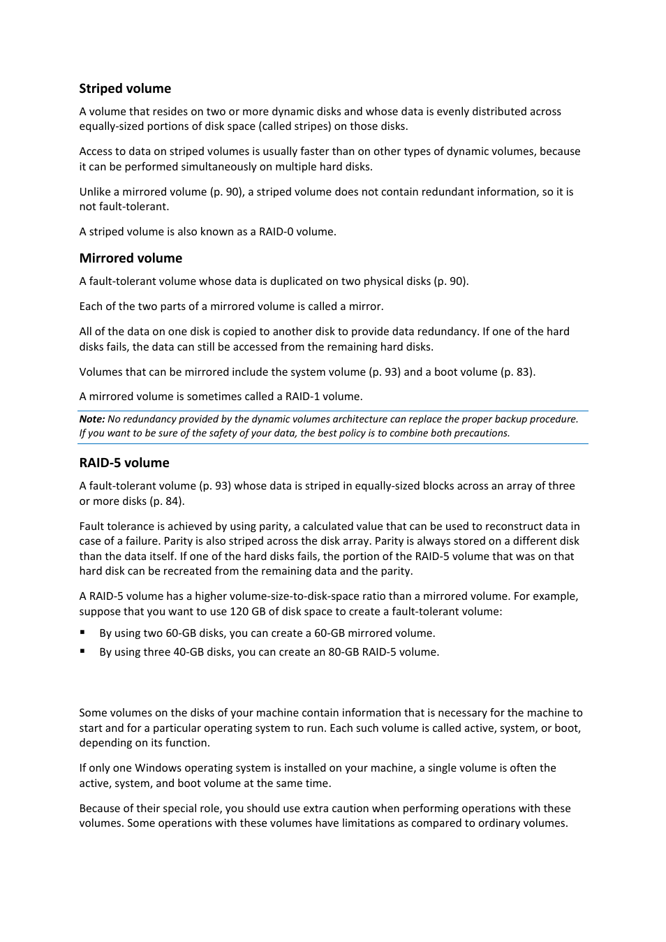 4 active, system, and boot volumes, Active, system, and boot volumes | Acronis Disk Director 11 Advanced Server - User Guide User Manual | Page 17 / 94