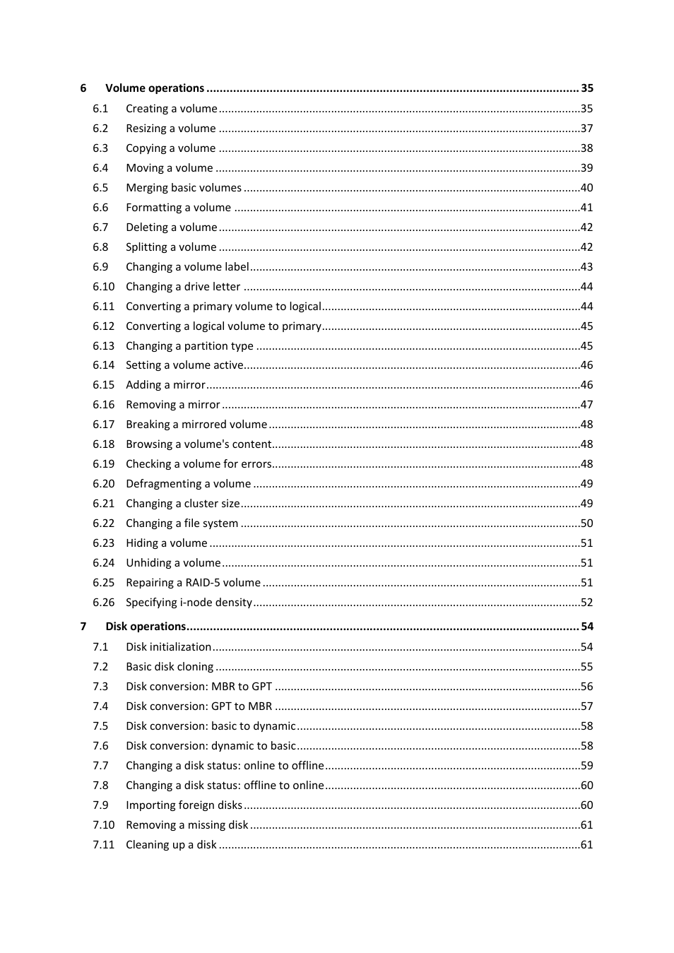 Acronis Disk Director 11 Advanced Server - User Guide User Manual | Page 4 / 94