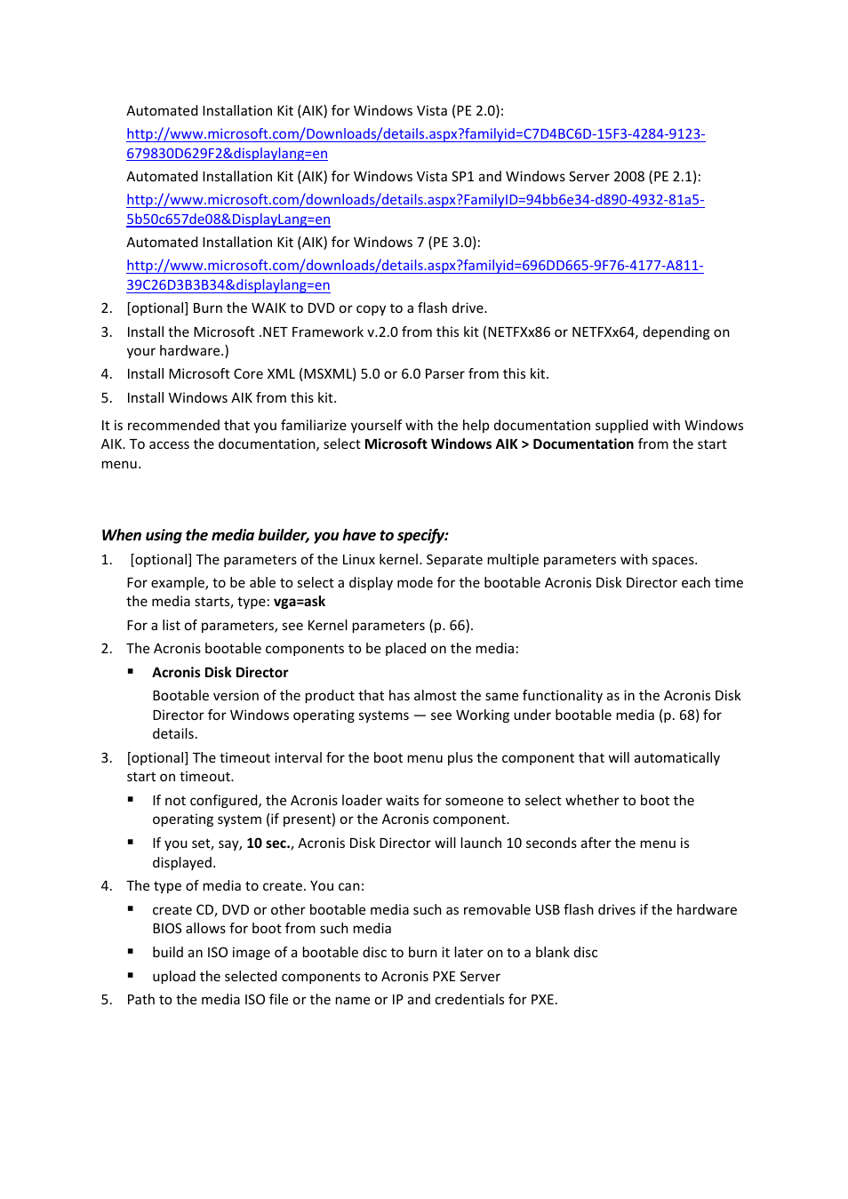 1 linux-based bootable media | Acronis Disk Director 11 Advanced Server - User Guide User Manual | Page 65 / 94