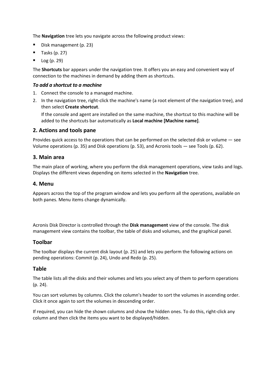 Disk management" view, 1 "disk management" view | Acronis Disk Director 11 Advanced Workstation - User Guide User Manual | Page 23 / 93