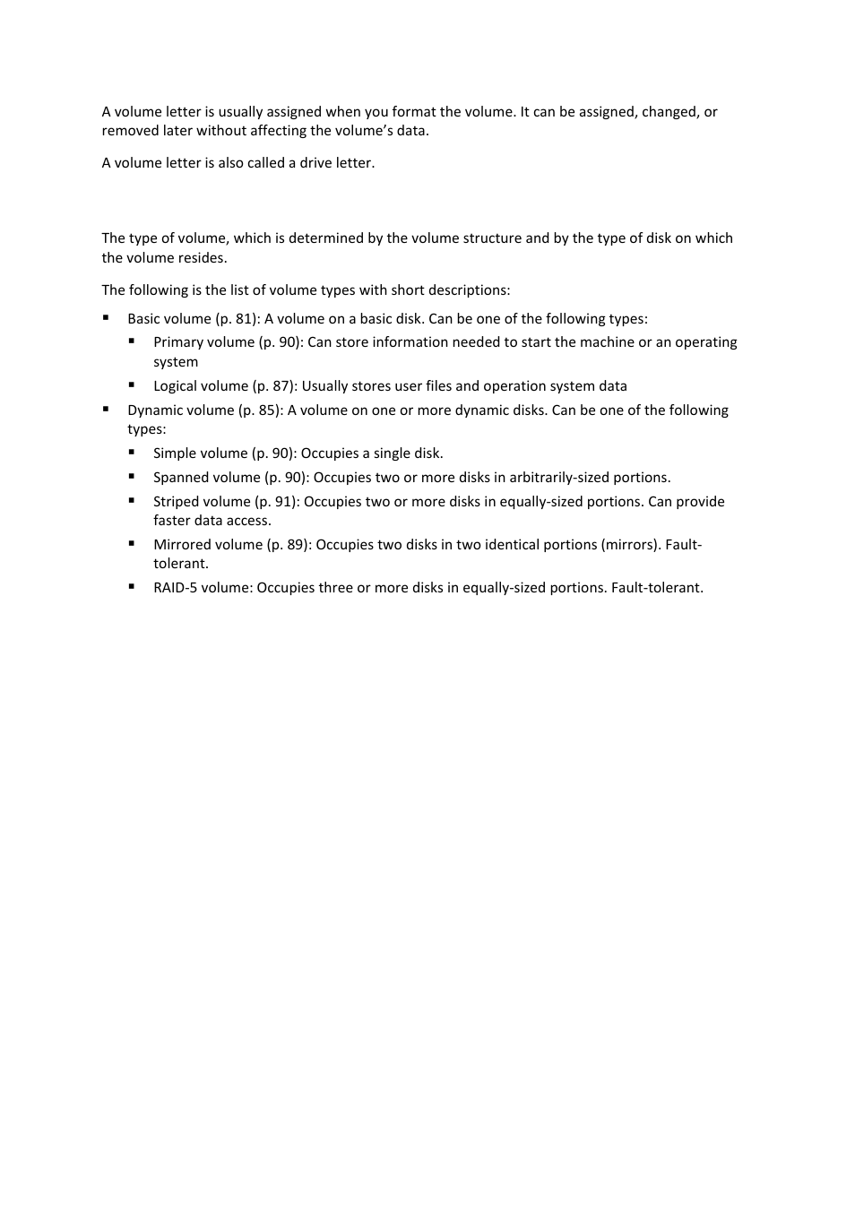 Volume type | Acronis Disk Director 11 Advanced Workstation - User Guide User Manual | Page 93 / 93