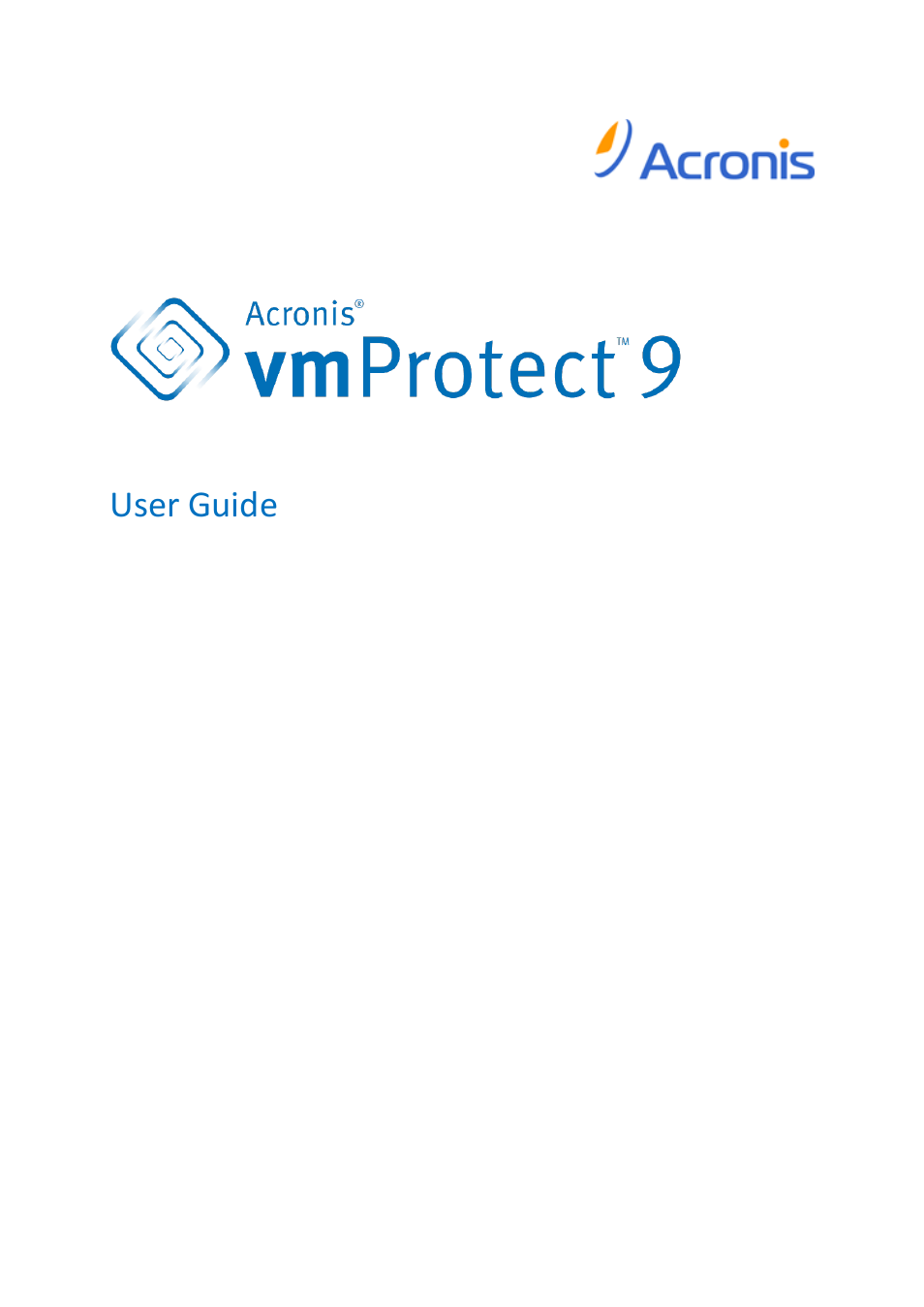 Acronis Backup for VMware 9 - User Guide User Manual | 123 pages