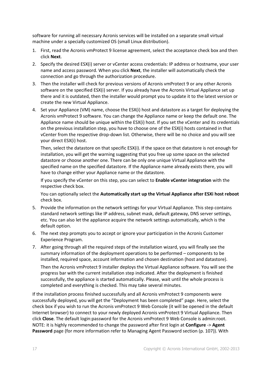 Acronis Backup for VMware 9 - User Guide User Manual | Page 17 / 123