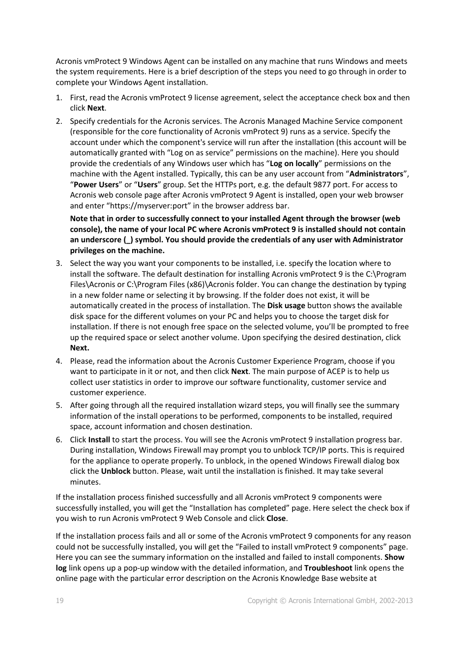 Acronis Backup for VMware 9 - User Guide User Manual | Page 19 / 123