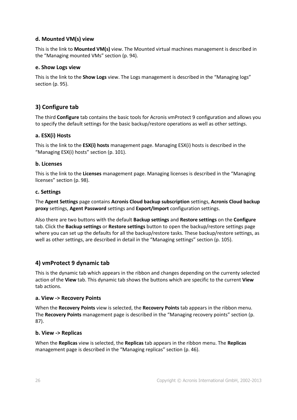 Acronis Backup for VMware 9 - User Guide User Manual | Page 26 / 123