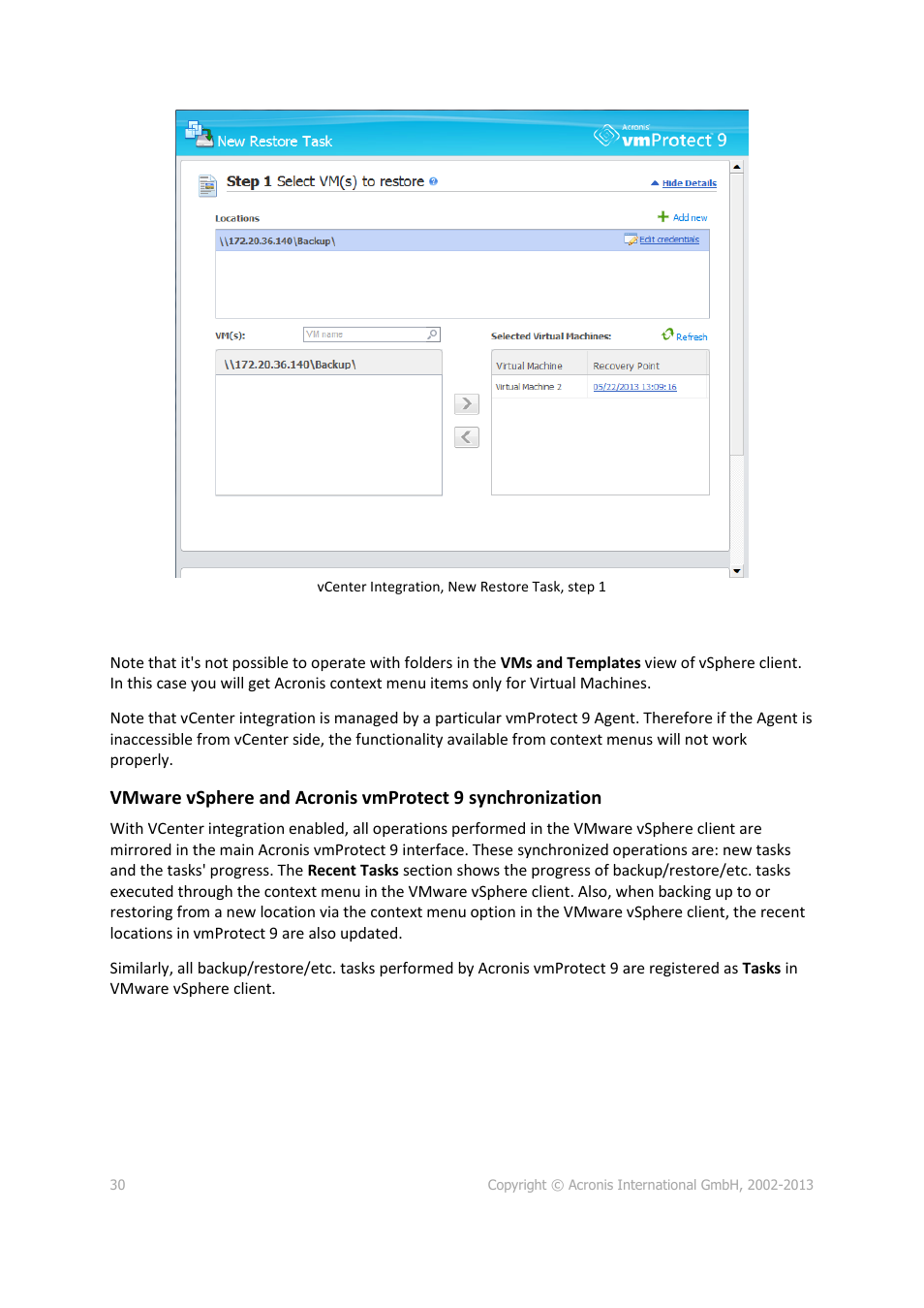 Acronis Backup for VMware 9 - User Guide User Manual | Page 30 / 123