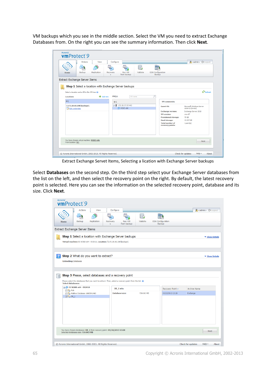 Acronis Backup for VMware 9 - User Guide User Manual | Page 65 / 123