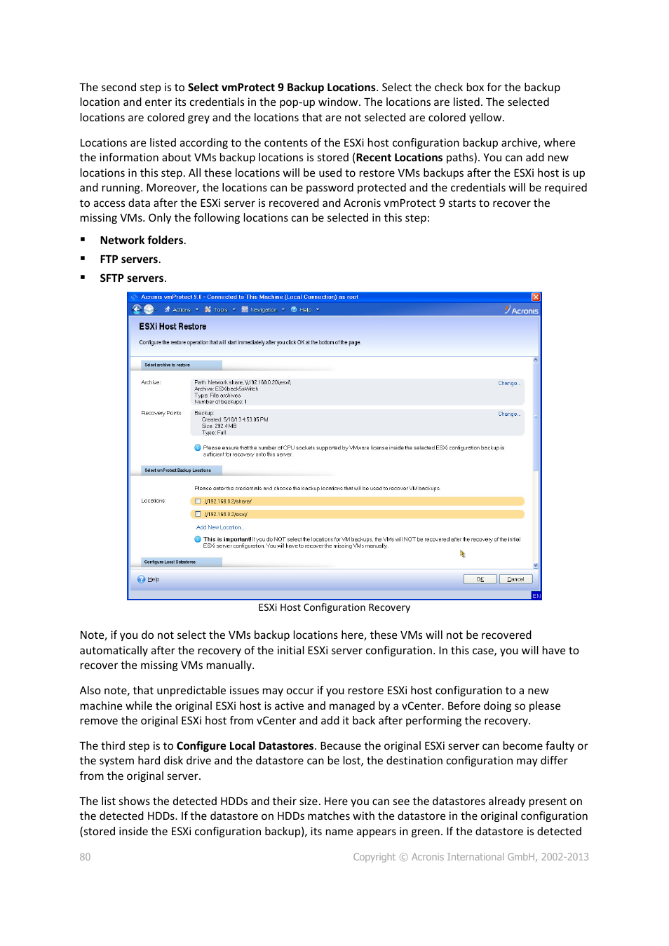 Acronis Backup for VMware 9 - User Guide User Manual | Page 80 / 123