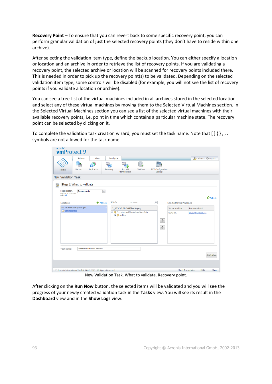 Acronis Backup for VMware 9 - User Guide User Manual | Page 93 / 123