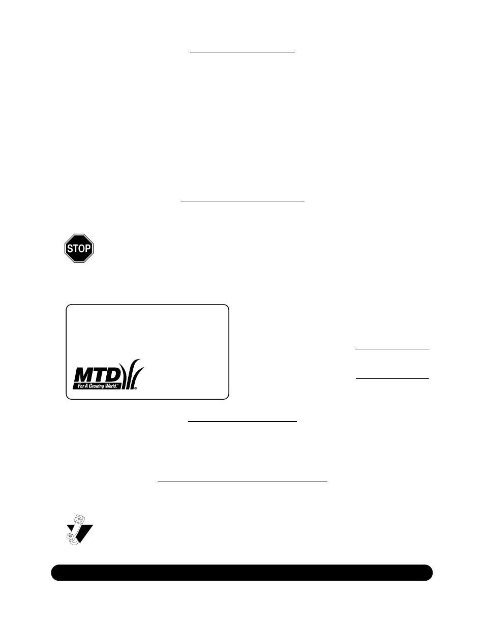 MTD Front Tine Tiller 300 User Manual | Page 2 / 20