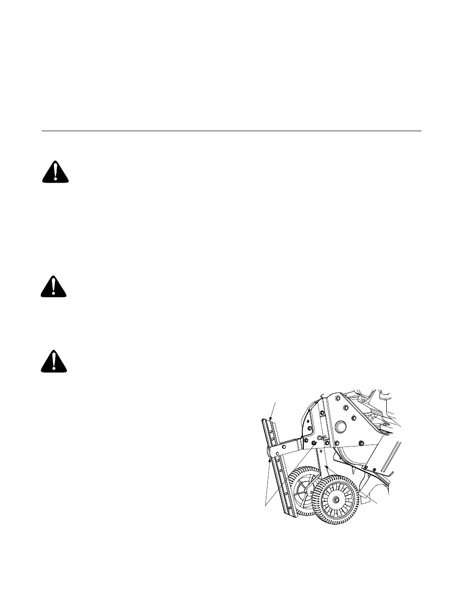 Choke lever, Starter handle, Engine controls | Before starting gas and oil fill-up, Starting engine, Stopping engine, Using your tiller, Wheel position | MTD Front Tine Tiller 300 User Manual | Page 7 / 20