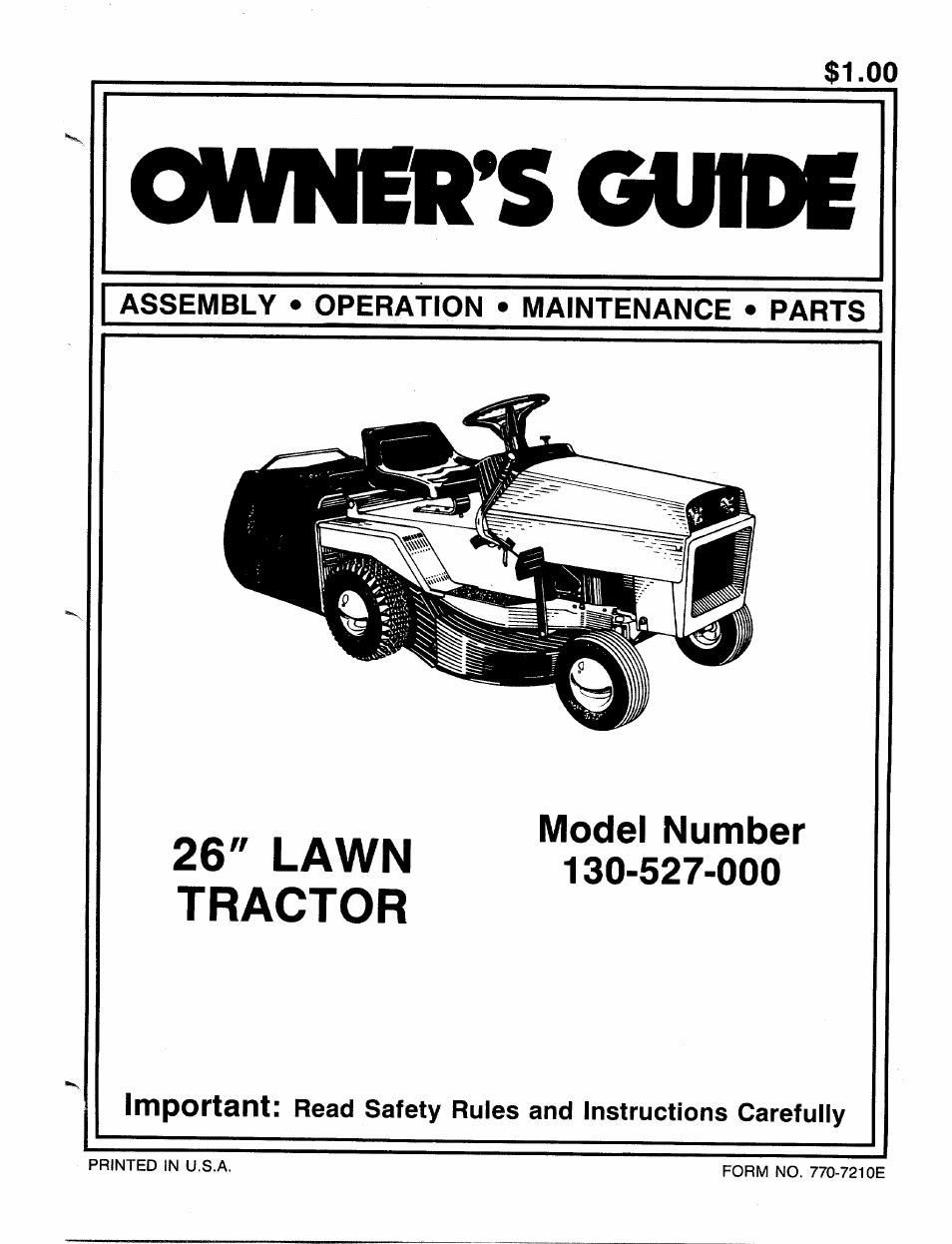 Bolens 130-527-000 User Manual | 32 pages