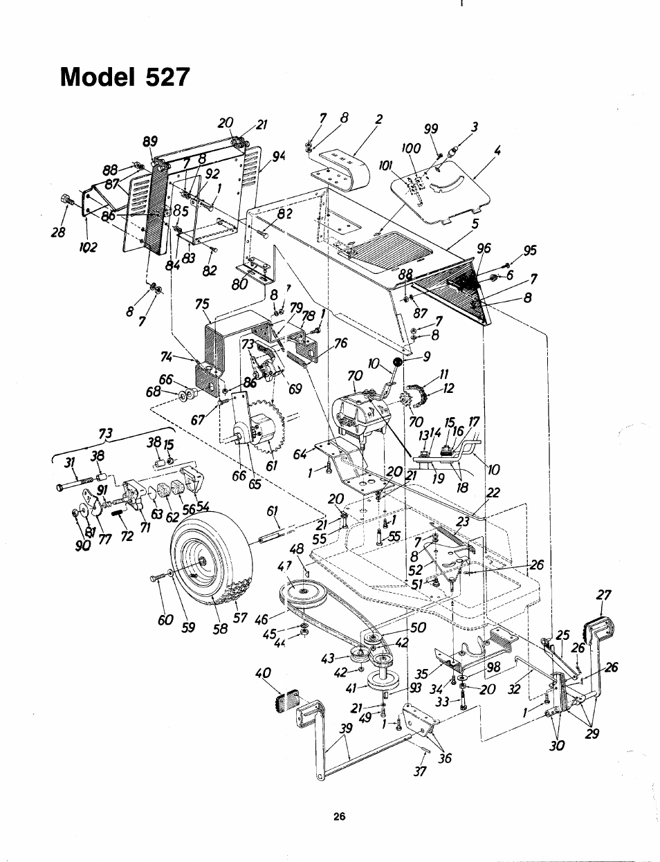 Model 527 | Bolens 130-527-000 User Manual | Page 26 / 32