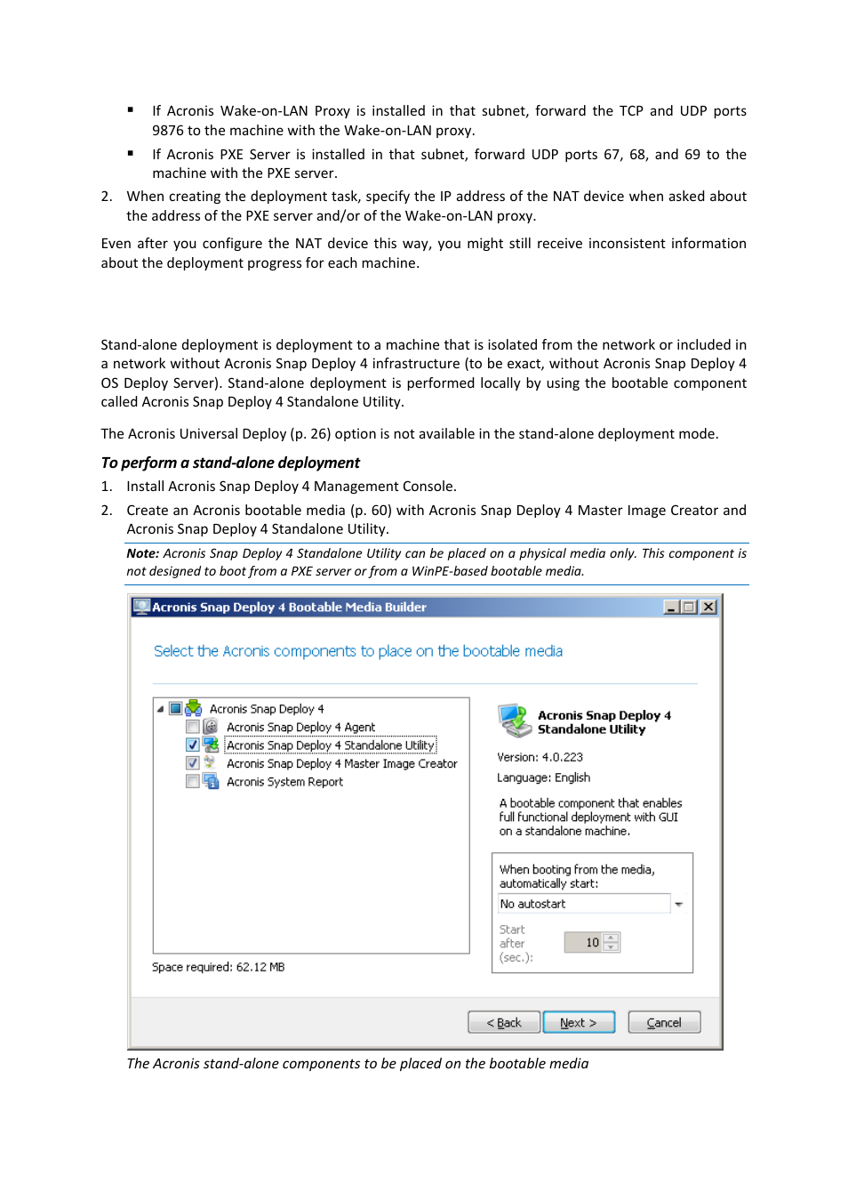 5 stand-alone deployment | Acronis Snap Deploy 4 - User Guide User Manual | Page 113 / 145