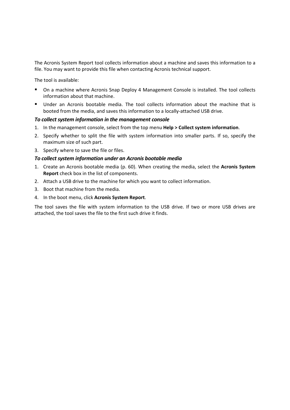 15 collecting system information | Acronis Snap Deploy 4 - User Guide User Manual | Page 145 / 145