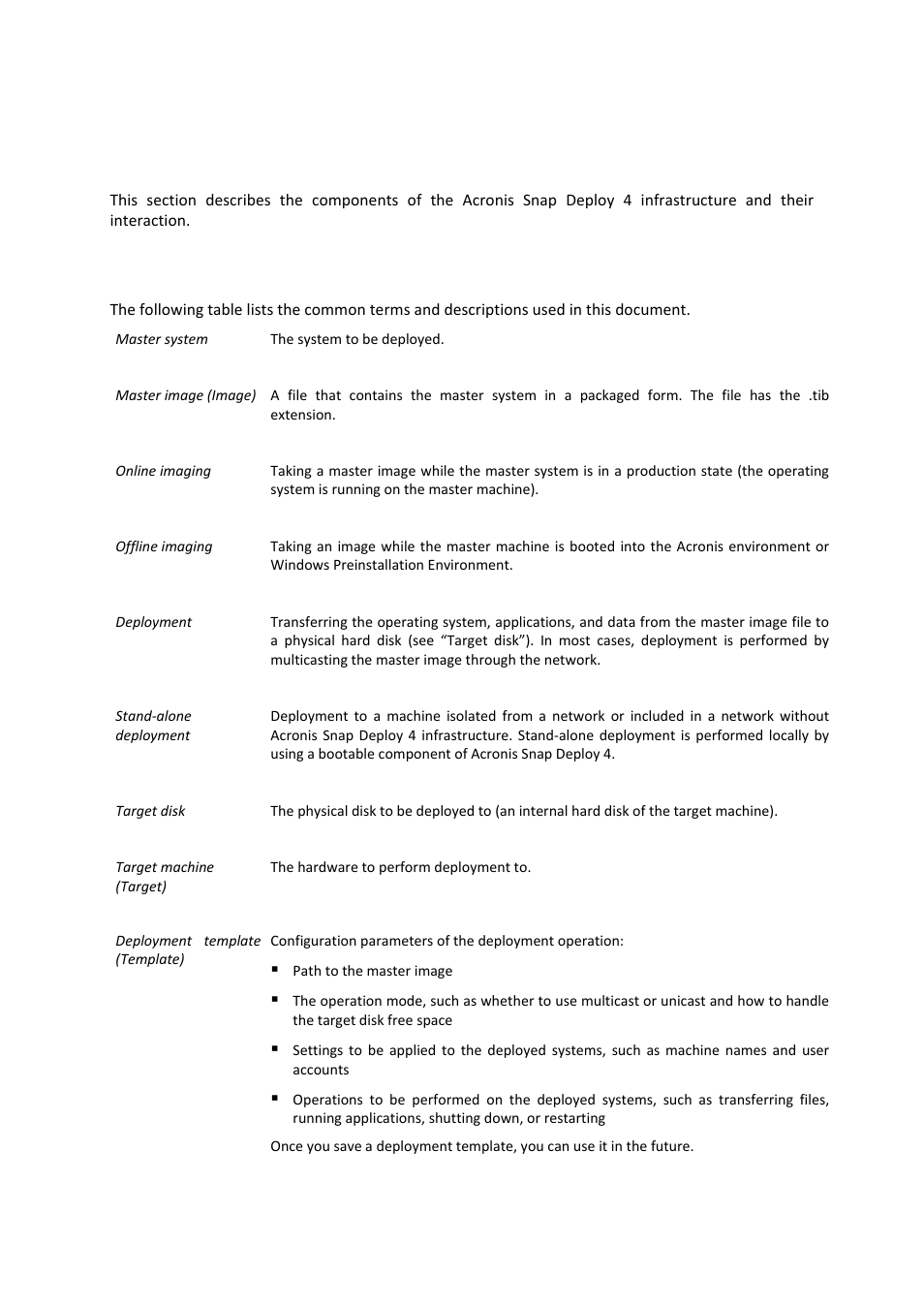 2 understanding acronis snap deploy 4, 1 terminology, Understanding acronis snap deploy 4 | Acronis Snap Deploy 4 - User Guide User Manual | Page 20 / 145