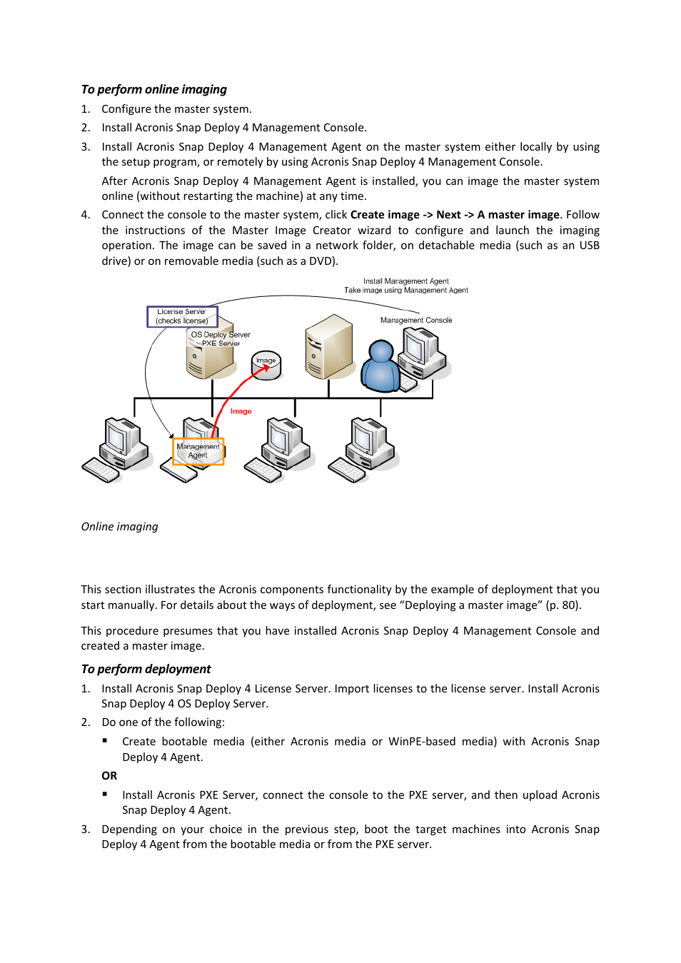 3 deployment, Deployment | Acronis Snap Deploy 4 - User Guide User Manual | Page 25 / 145