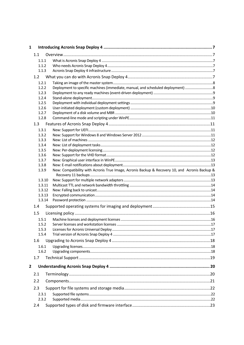 Acronis Snap Deploy 4 - User Guide User Manual | Page 3 / 145