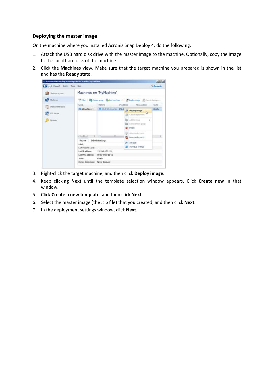Acronis Snap Deploy 4 - User Guide User Manual | Page 35 / 145
