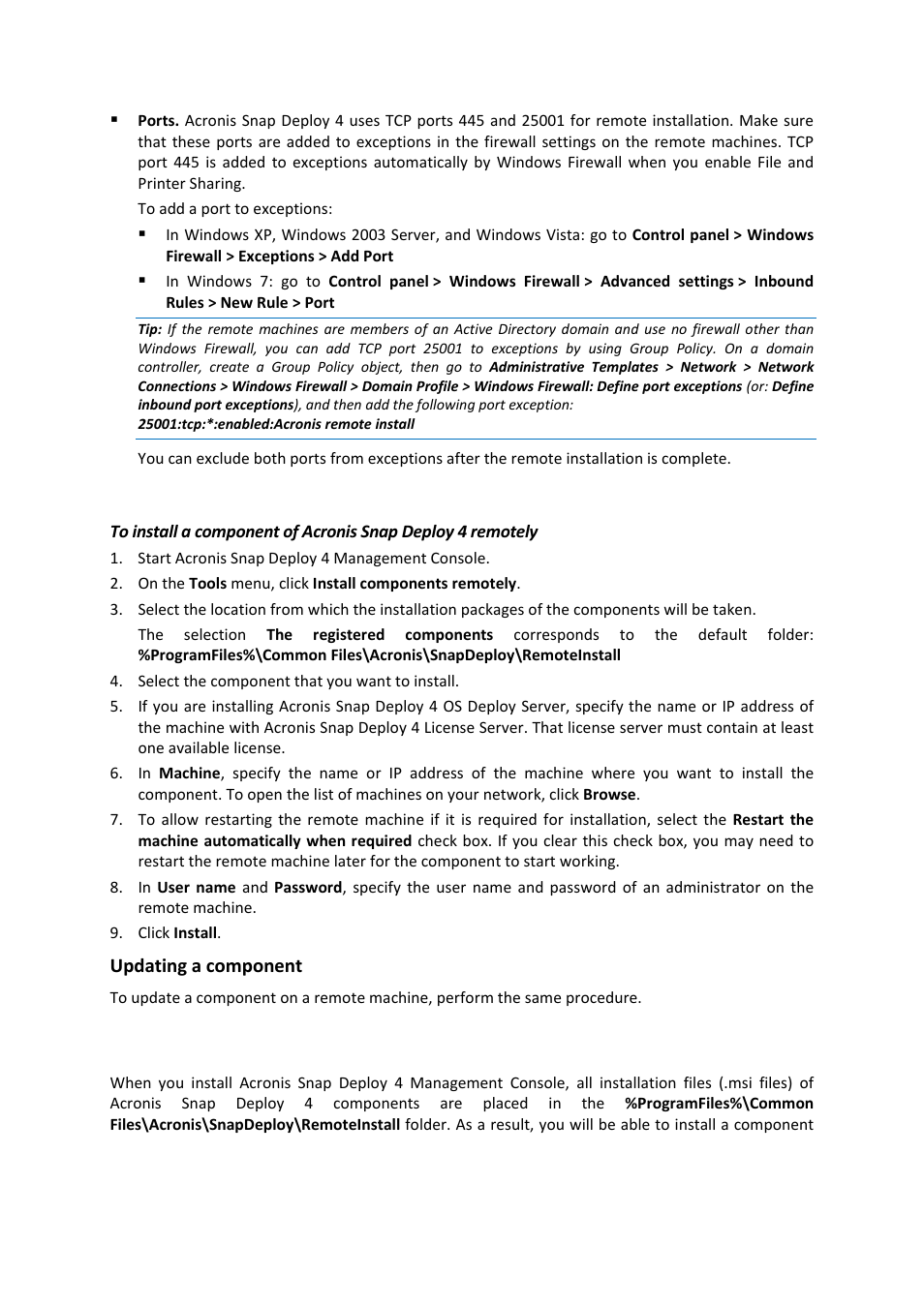 2 installation procedure, Extracting the components of acronis snap deploy 4 | Acronis Snap Deploy 4 - User Guide User Manual | Page 48 / 145