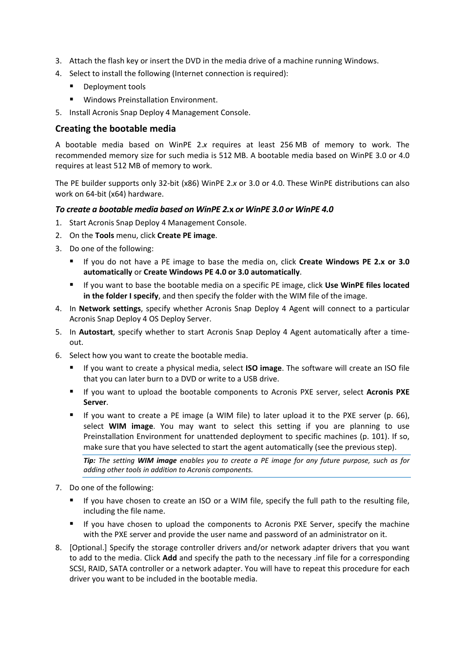 Acronis Snap Deploy 4 - User Guide User Manual | Page 65 / 145