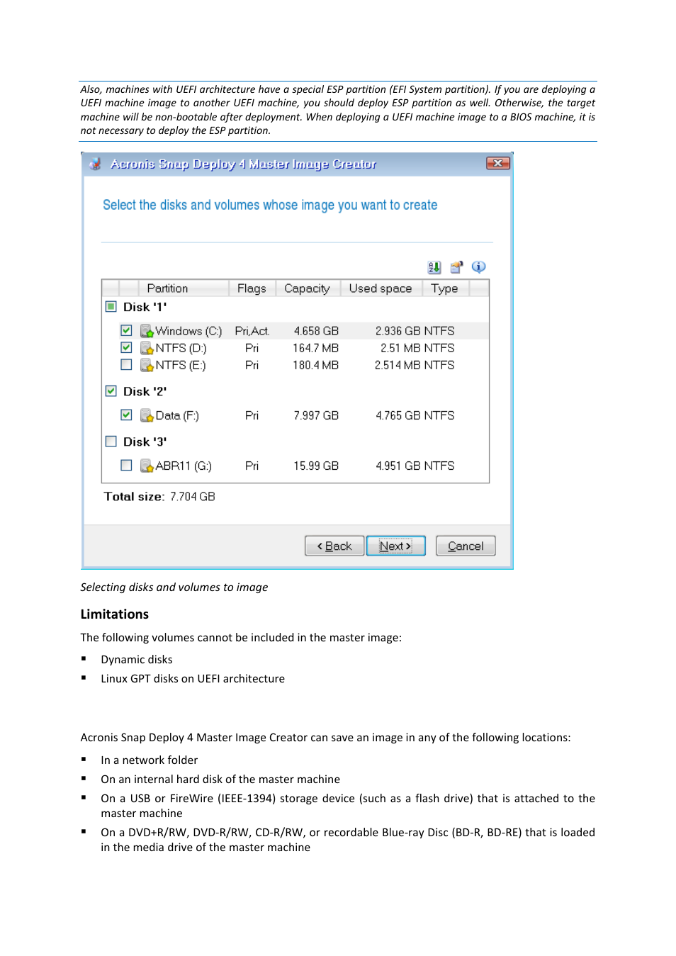 2 image name and location, Image name and location | Acronis Snap Deploy 4 - User Guide User Manual | Page 73 / 145