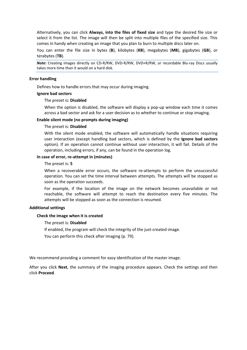 4 comments and summary, Comments and summary | Acronis Snap Deploy 4 - User Guide User Manual | Page 77 / 145