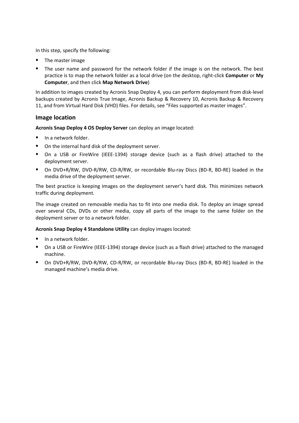 1 master image selection | Acronis Snap Deploy 4 - User Guide User Manual | Page 82 / 145