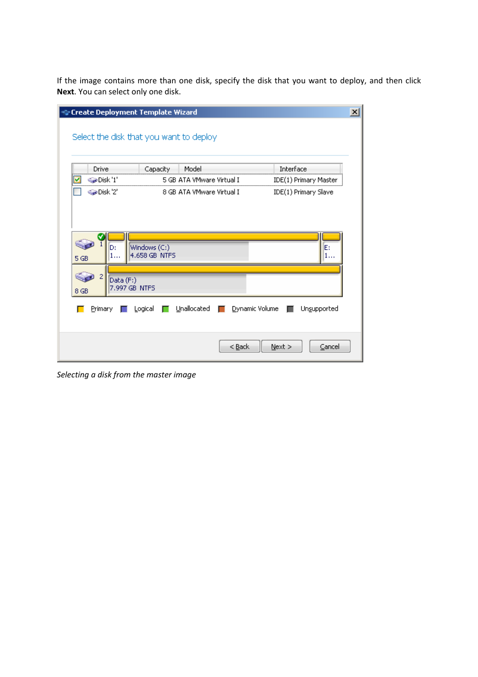 2 disk and volume selection | Acronis Snap Deploy 4 - User Guide User Manual | Page 84 / 145