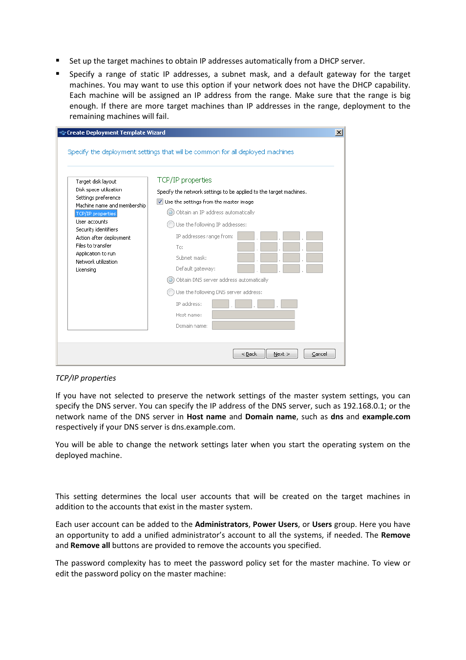 User accounts | Acronis Snap Deploy 4 - User Guide User Manual | Page 91 / 145